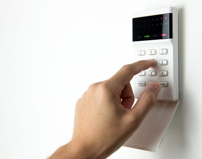 Arming a home or business security system